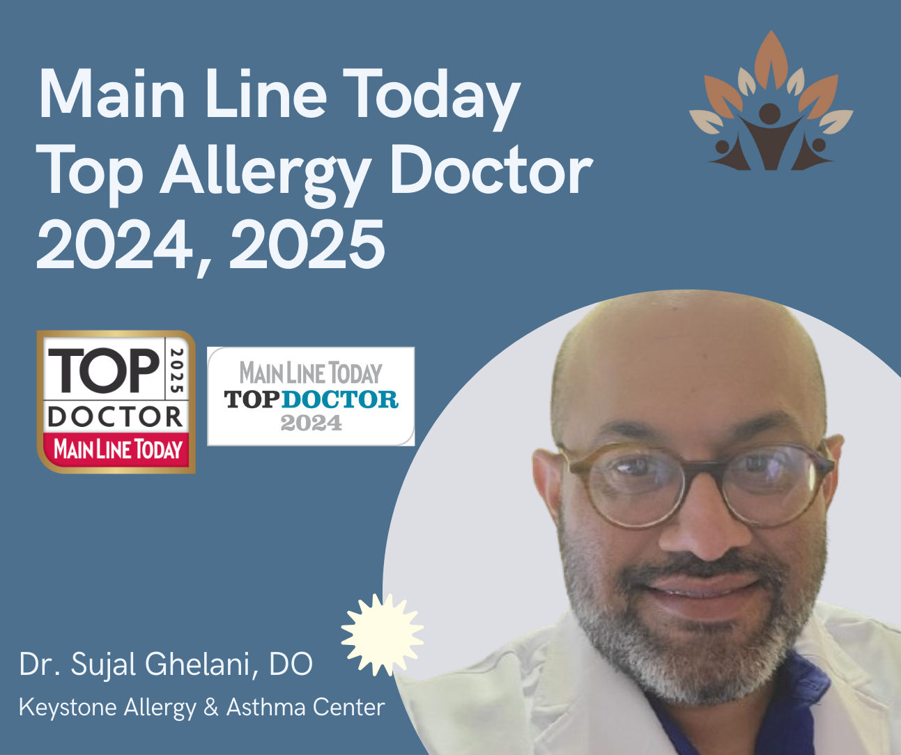 Main Line Top Allergy Doctor Award 2024 & 2025 Exton Allergist, Top Doctor